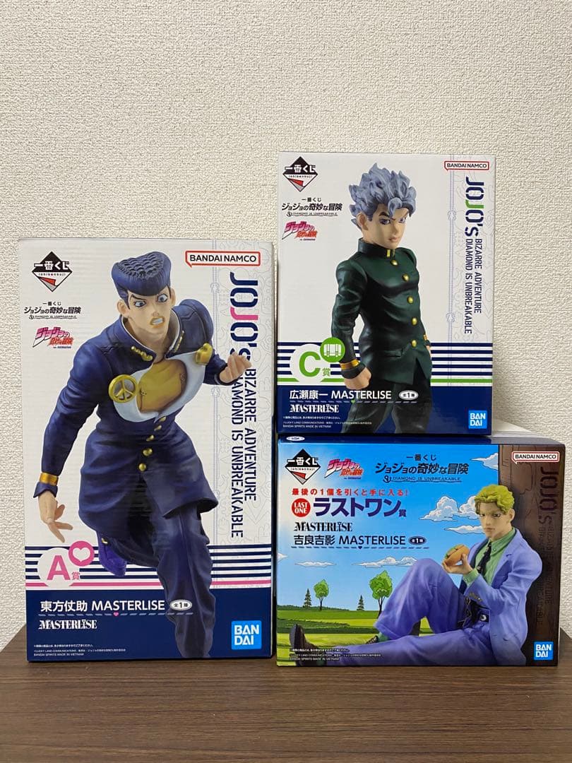 【最安値】一番くじジョジョ4部A賞東方仗助・C賞広瀬康一ラストワン吉良吉影セット