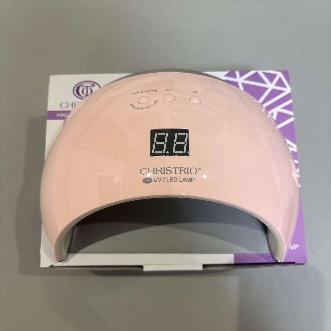 ネイルライトCHRISTRIO UV/LEDランプ ピンク48w