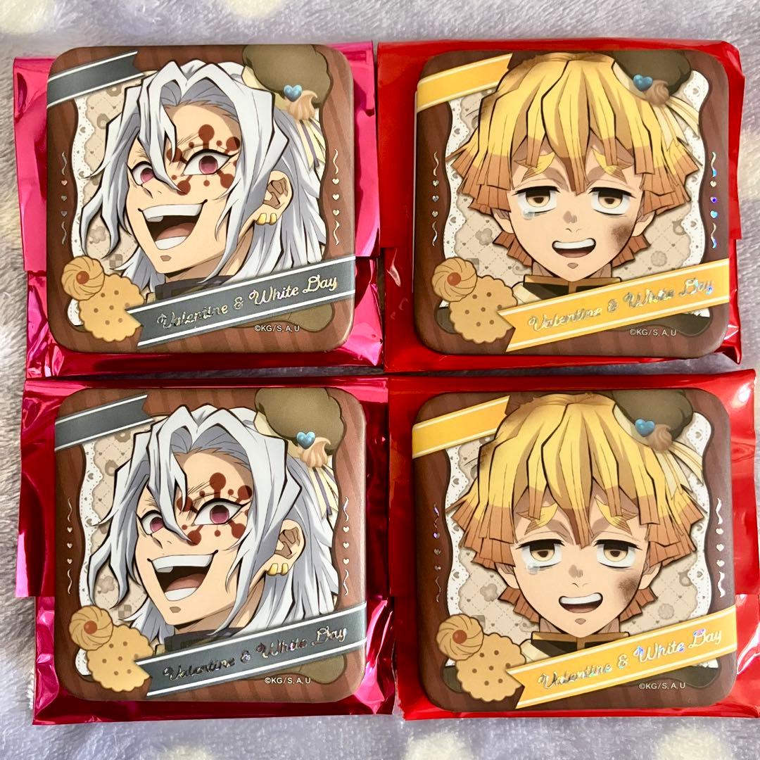 鬼滅の刃 バレンタイン ホワイトデー ギフト缶バッジ 宇髄天元 我妻善