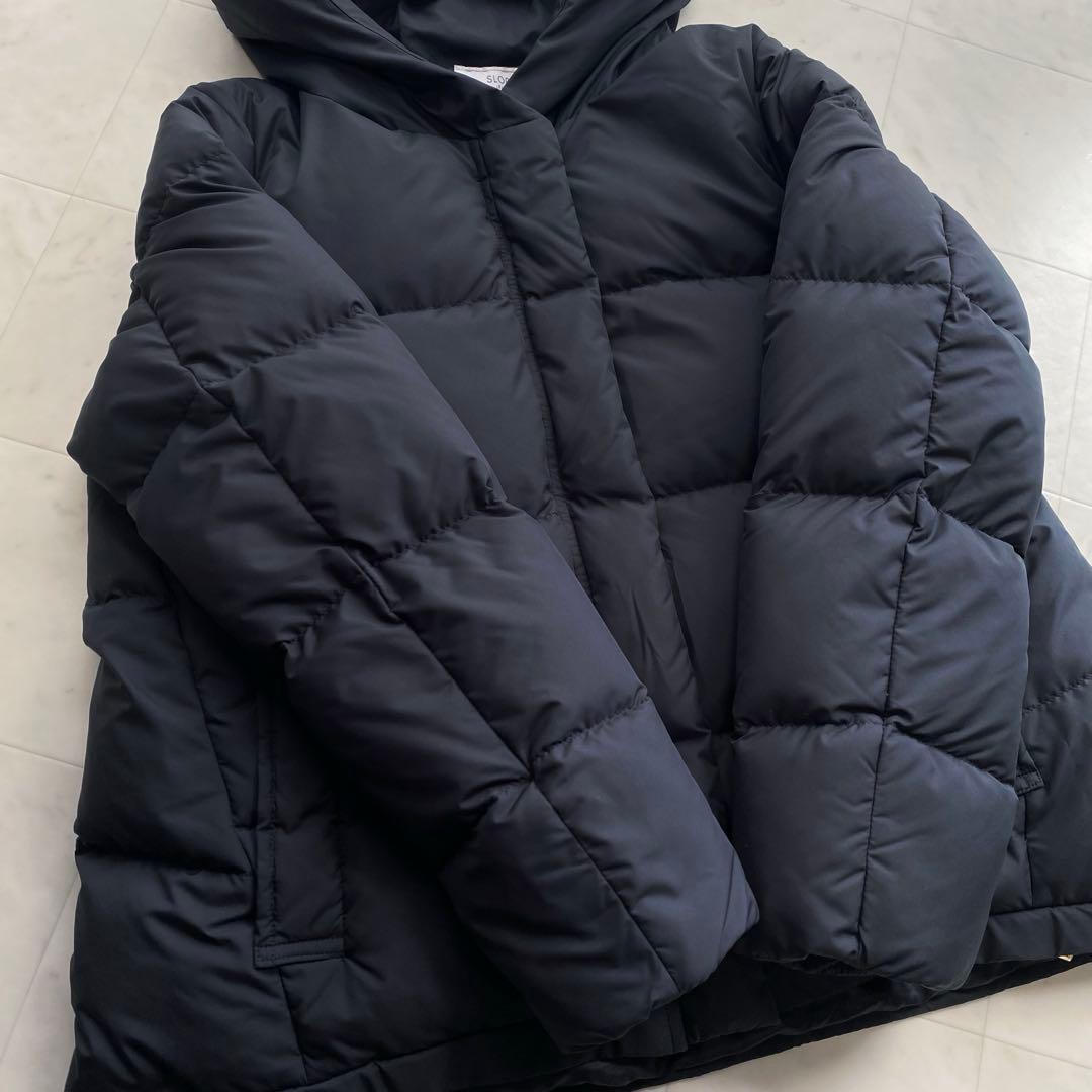 スローブイエナ ショートダウンコート 黒 ブラック 防寒 36サイズ