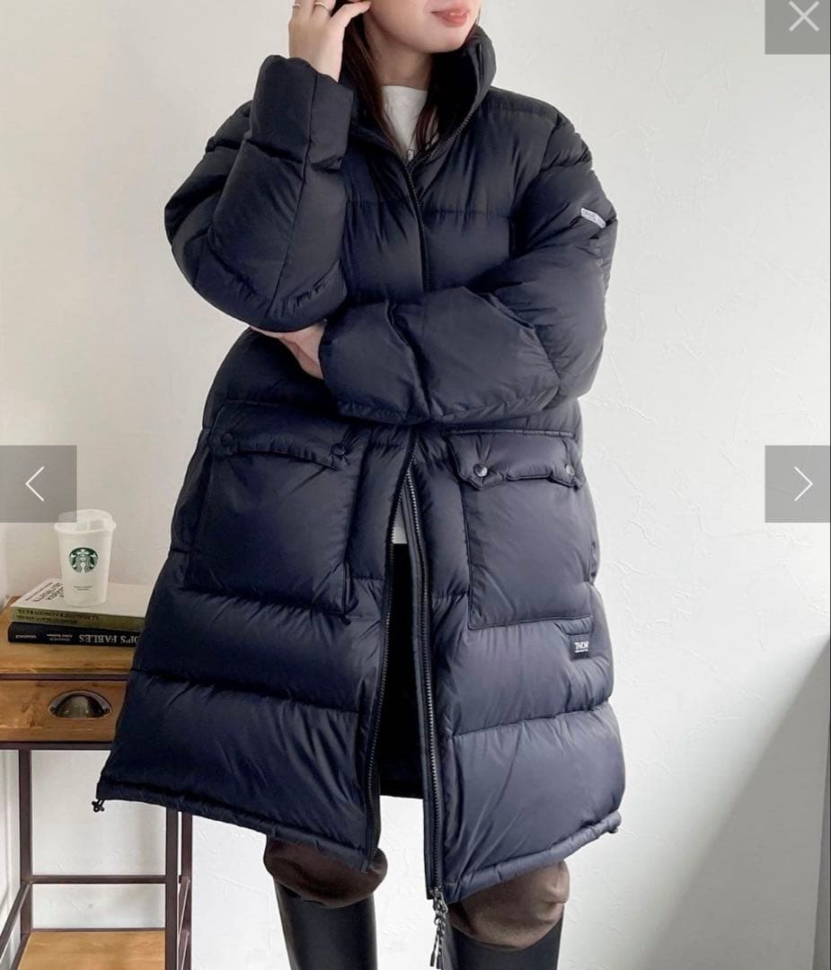 別注　TAION×fredy emue ボリュームダウンコート　黒　ブラック