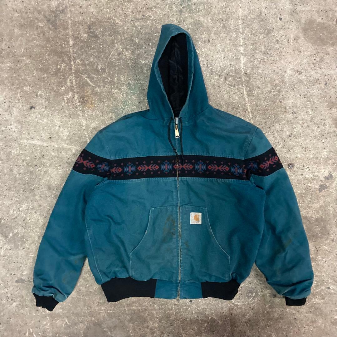 carhartt アクティブジャケット 星タグ USA 製 ネイティブ柄 - メルカリ