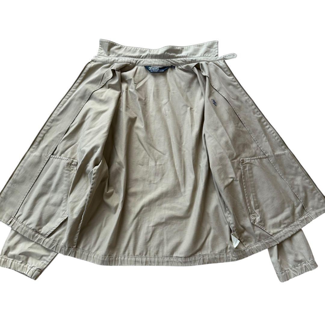90s ラルフローレン スイングトップ ブルゾン ポニー刺繍 ベージュ