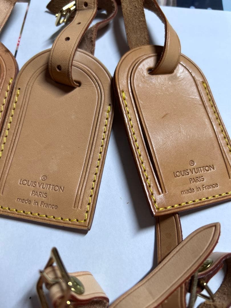 LOUIS VUITTON ネームタグ ネームタグ ヌメ革 12点セット