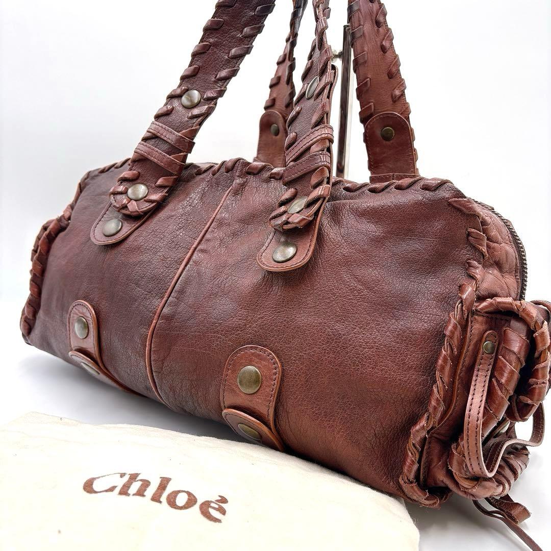 Chloé Silverado Leather Tote Bag Y2K