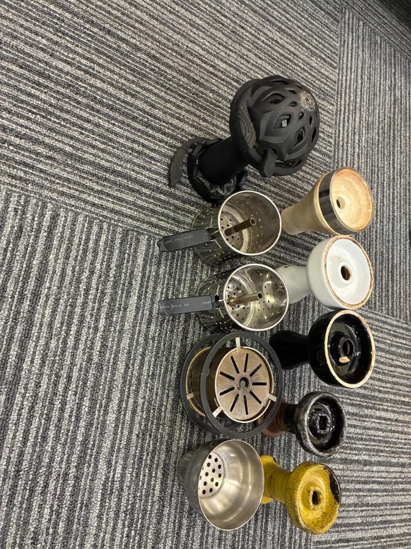 水タバコ用フックahk 9個セット タバコ 水パイプ オニキス シーシャ 喫煙具 水たばこ シガレット 柘