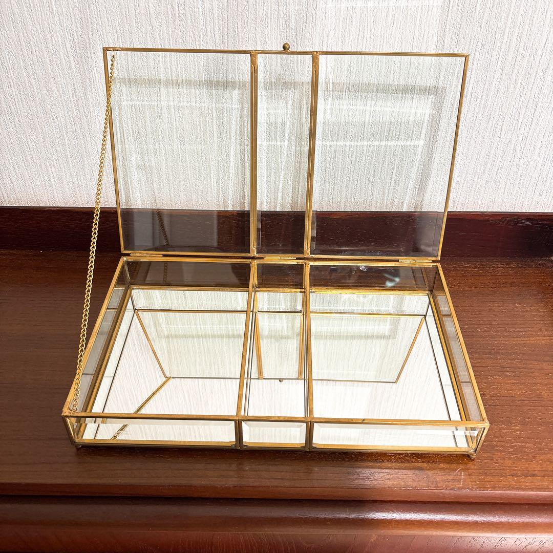 ZARA HOME ガラス製 ゴールド アクセサリーケース - メルカリ