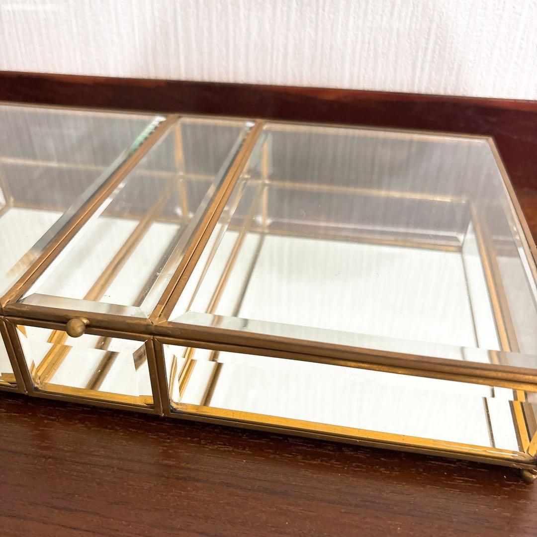 ZARA HOME ガラス製 ゴールド アクセサリーケース - メルカリ
