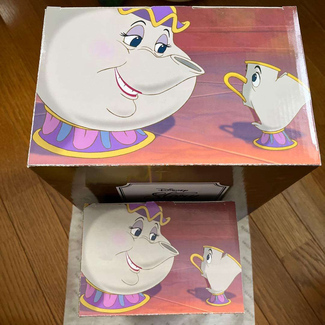 新品 ディズニー 美女と野獣 コグスワース ルミエール 置物 Disney