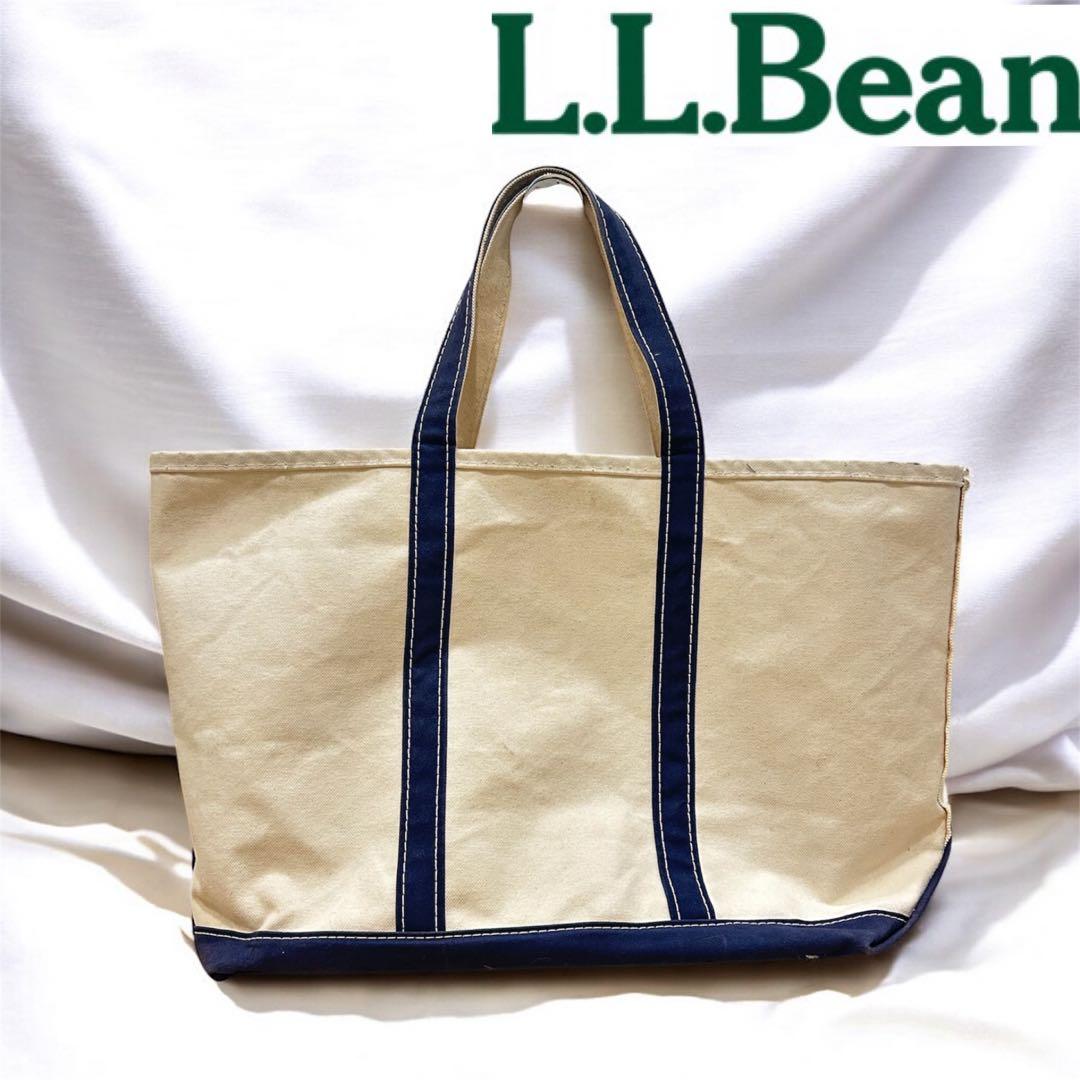 L.L.Bean 90s〜　トートバッグ　USA製　ネイビー　大容量