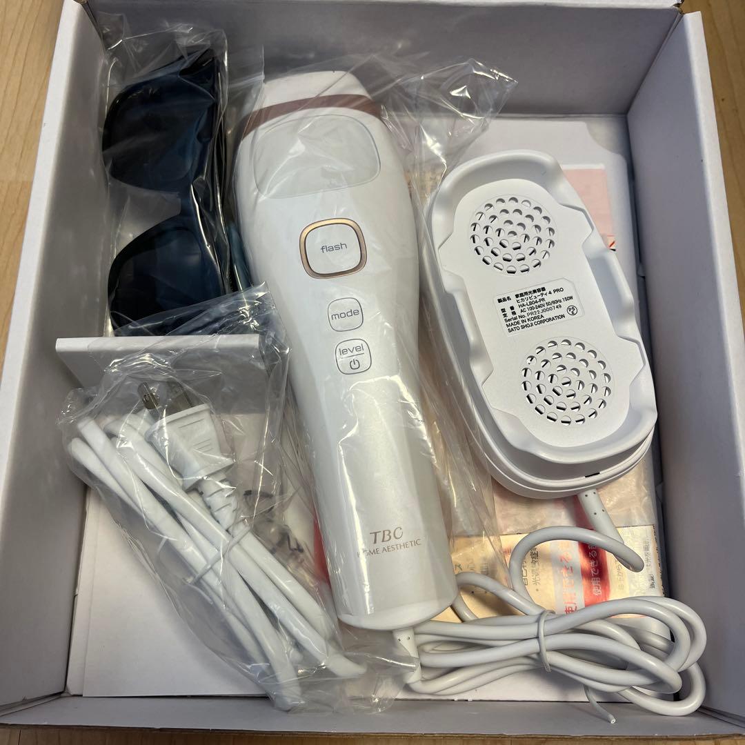 【美品】TBC 光脱毛器 ヒカリビューティ4 プロ サロン専売品 自宅ムダ毛処理 Amazon.co.jp: TBC ヒカリビューティ 4 PRO 冷却機能付き 家庭用 脱毛