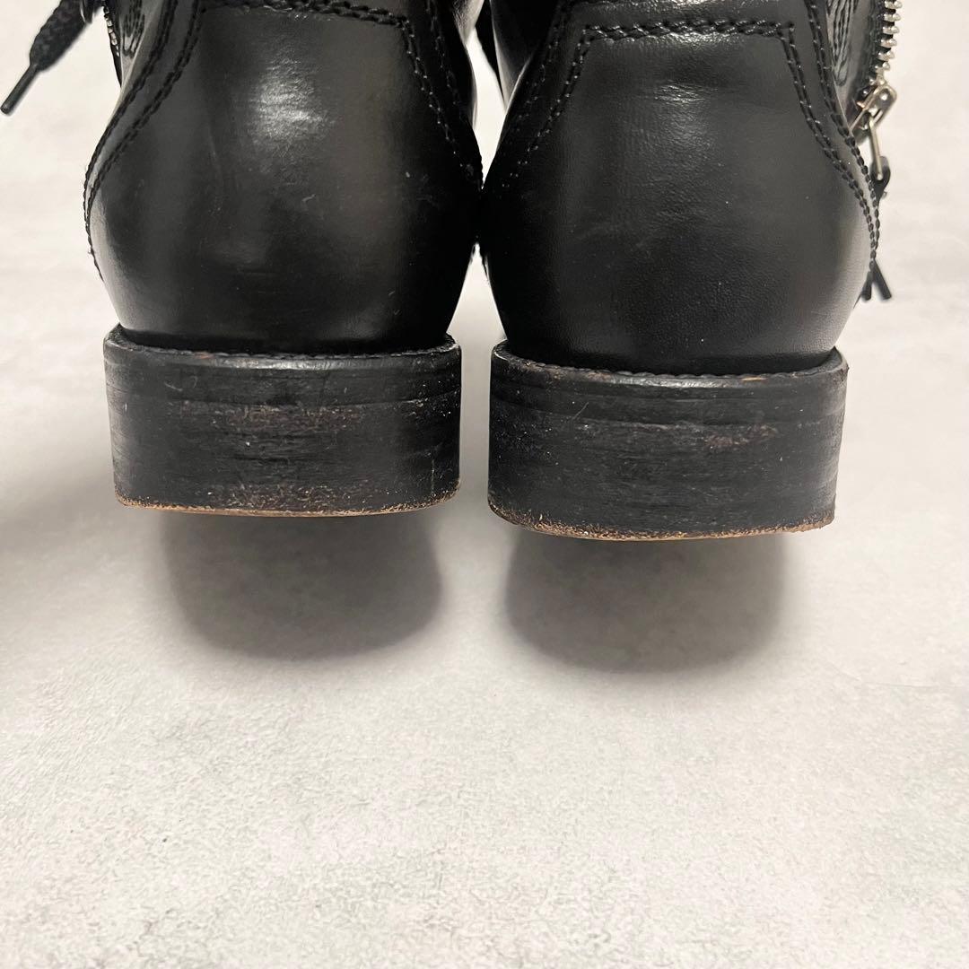 CHANEL ショートブーツ ココマーク刺繍 サイドジップ ツイード×レザー