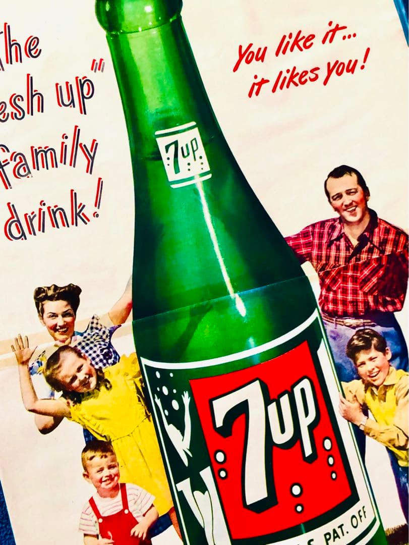 セブンアップ・vintage 7-up 1947年広告 コレクタブル - メルカリ