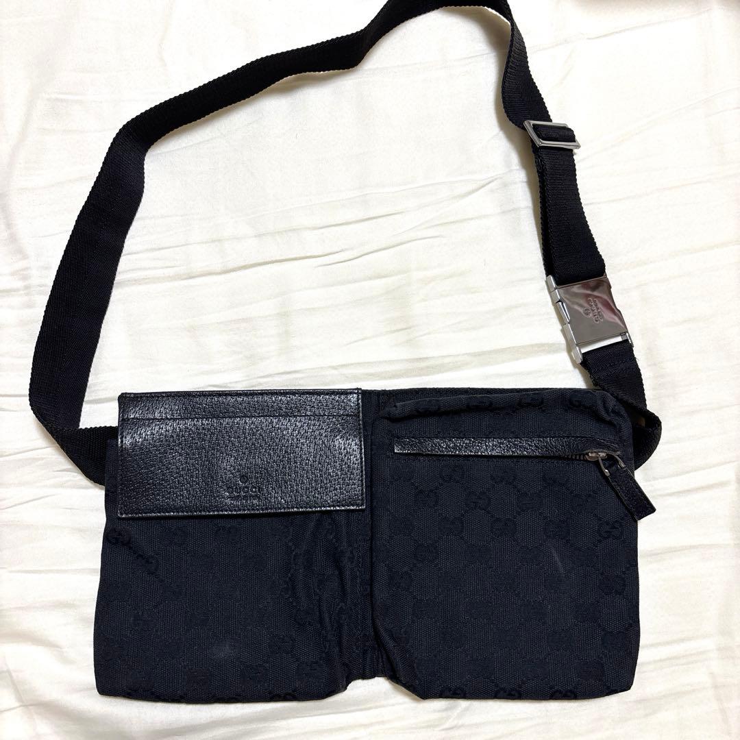 【値下げ★美品・中古】GUCCI グッチ ボディバッグ　ウエストバッグ 楽天市場】【超美品】 グッチ ボディバッグ ラージ ベルトバッグ GG