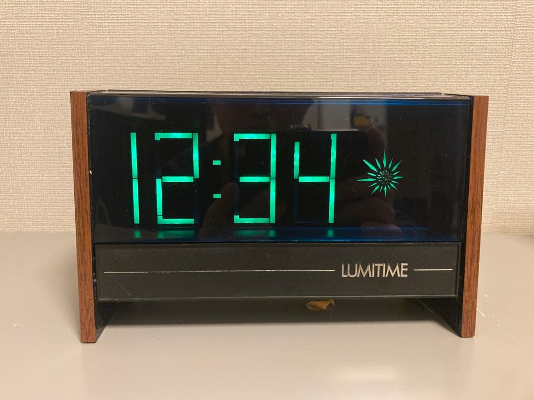 昭和レトロ　スペースエイジ　LUMITIME デジタル置時計 ルミタイム