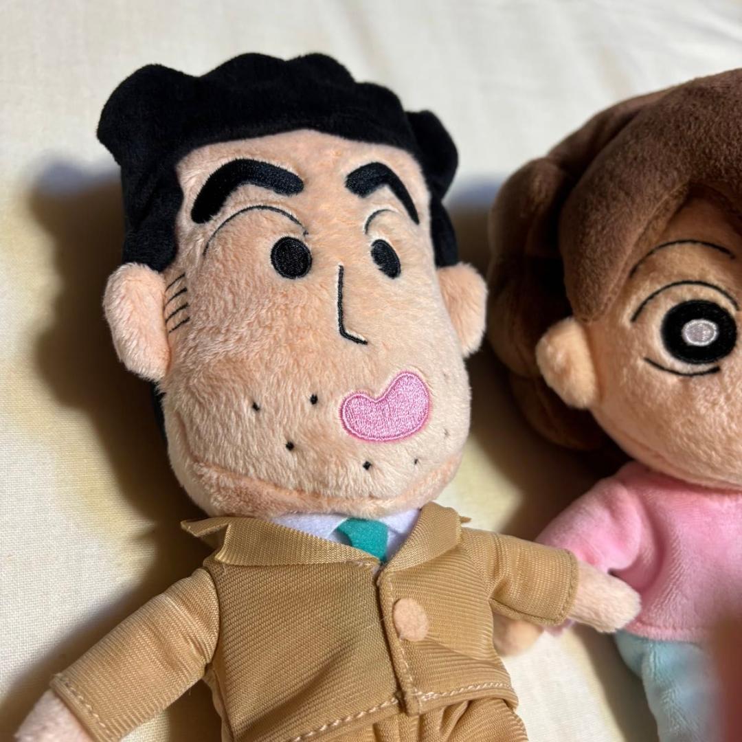 ひろし みさえ クレヨンしんちゃん ヴィンテージ ぬいぐるみ 三英 貿易