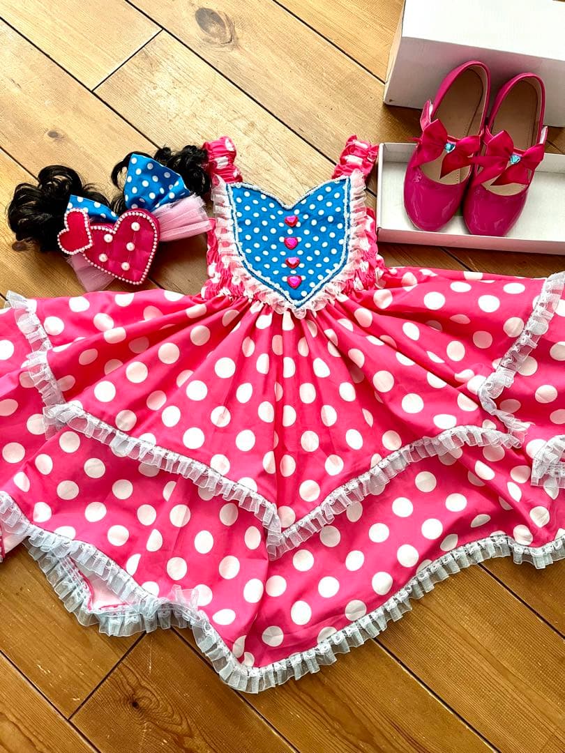 ディズニーパルパルーザ　ミニーファンダーランドコスチューム一色　サイズ120程度