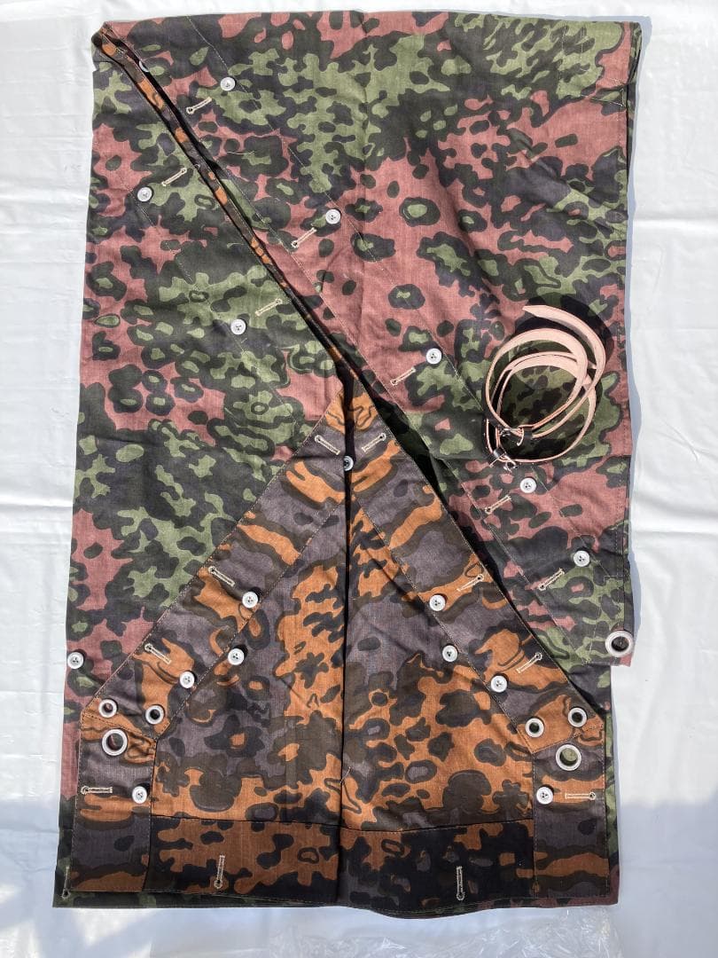 WW2　ドイツ軍　オークリーフ迷彩　ポンチョ　レプリカ　ドイツ製！