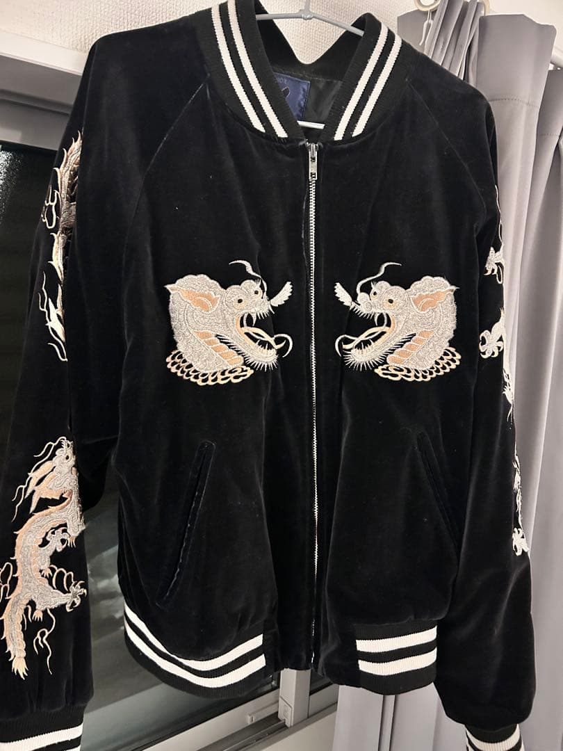 FRESH-BOX ドラゴン刺繍 スカジャン L