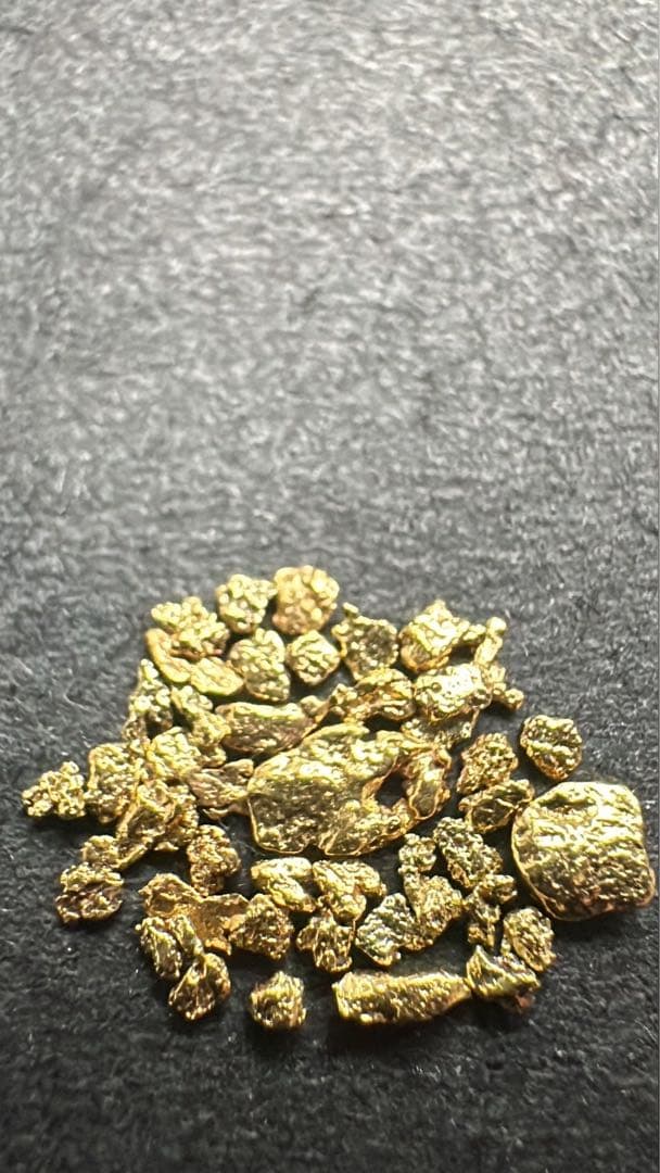 砂金　自然金　大小様々