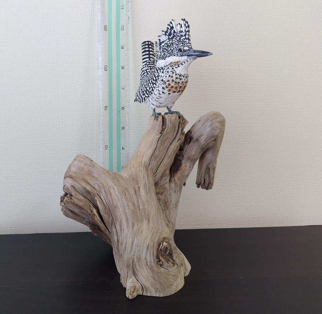バードカービング”ヤマセミ”(山翡翠）40%スケール S.No.:B04711