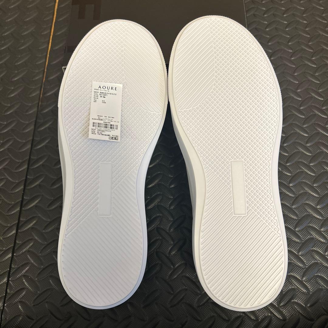 AOURE DEVICE1 ホワイト スニーカー 26.5cm