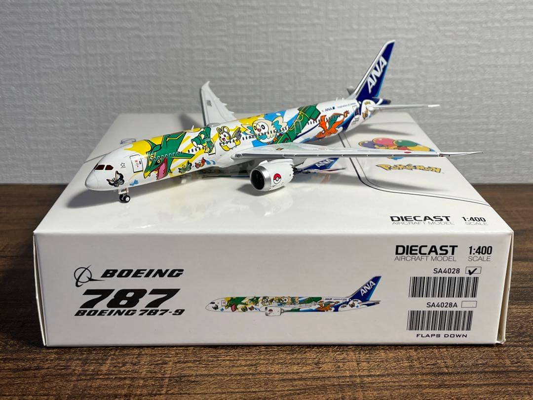 JCWings ANA B787-9 ピカチュウ JA894A 1/400 1/400 B787-9 ANA ポケモンジェット ピカチュウジェットNH JA894A