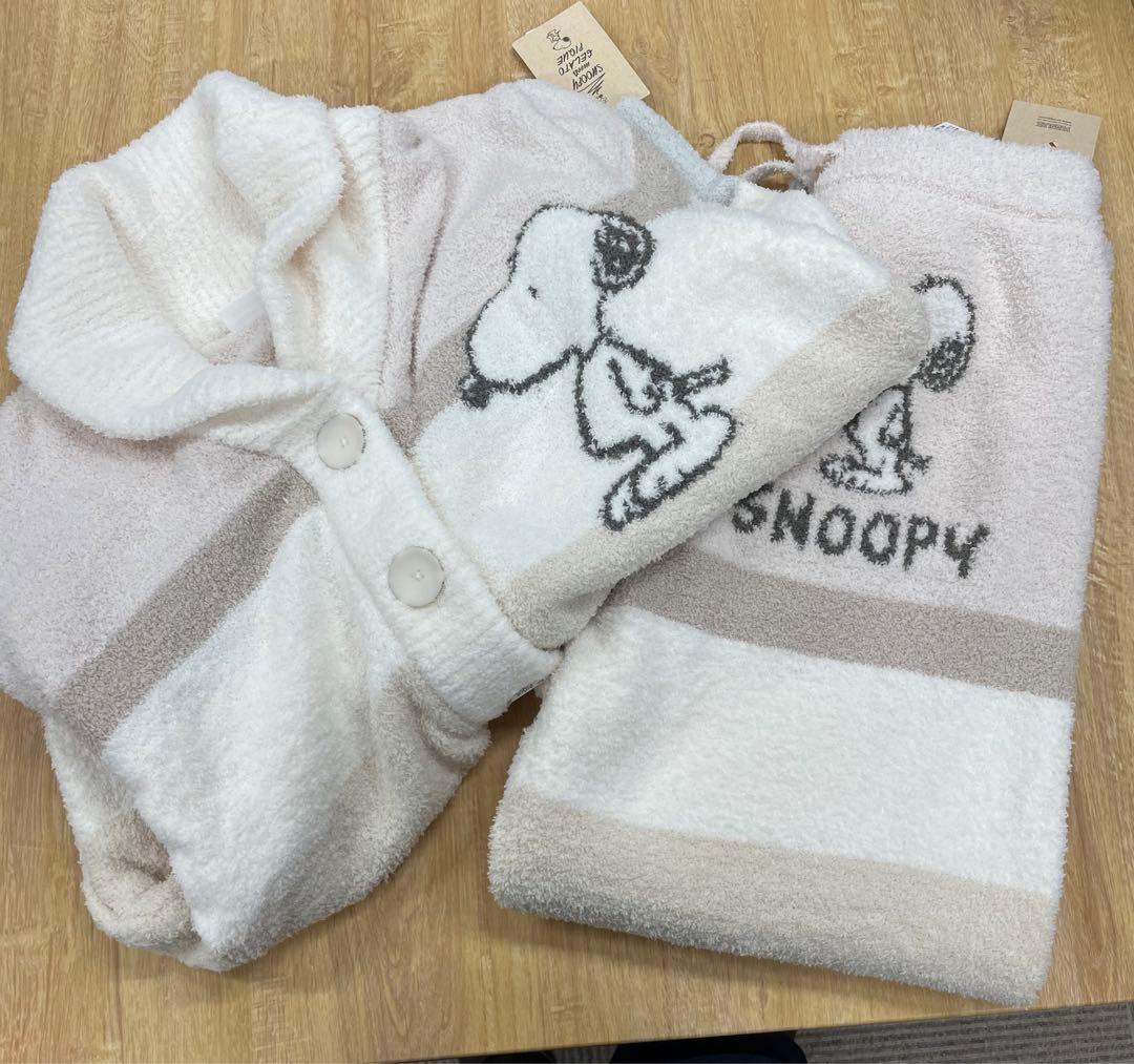 ジェラピケ　スヌーピー　上下セット　新品未使用品タグ付き ジェラート ピケ×ピーナッツの新作、ぬいぐるみやマスクケースなど発売