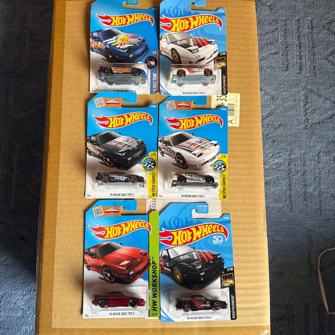 ホットウィール ミニカー 180SX 6台セット