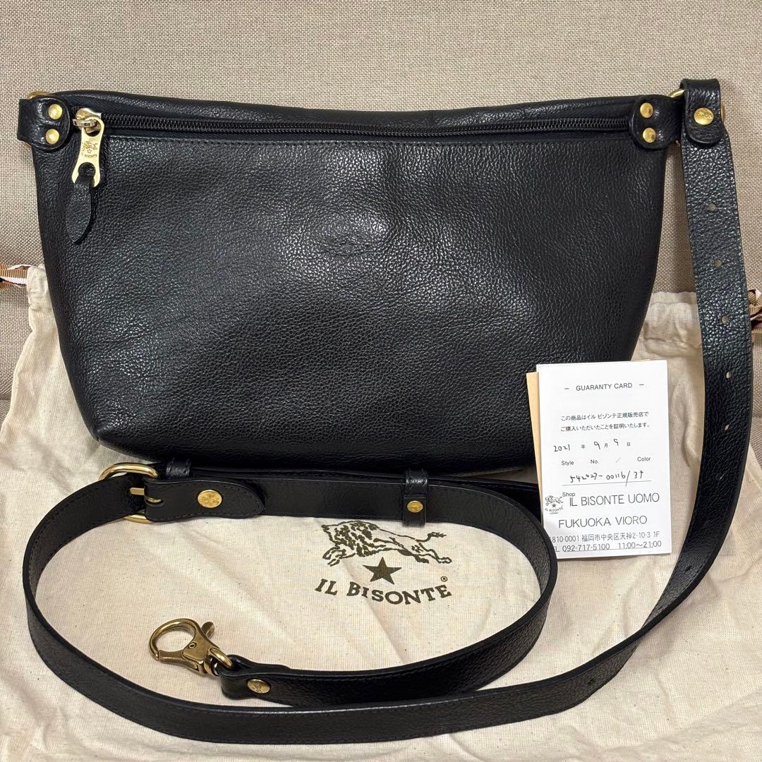 極美品、保証書あり★イルビゾンテ★クロスボディバッグ2way定価56,100円
