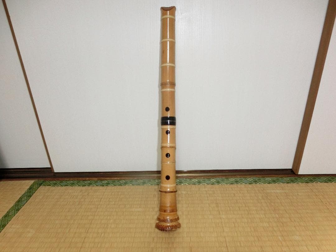 都山流尺八　一尺八寸 尺八 (しゃくはち） 玉山銘 真竹 都山流 1尺8寸 高級管 Gyokuzan