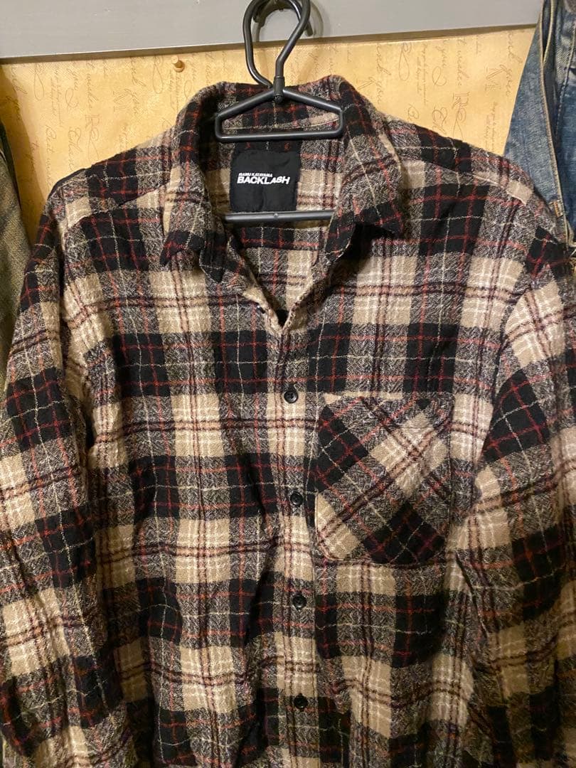 backlash ウールシャツ　ベージュ