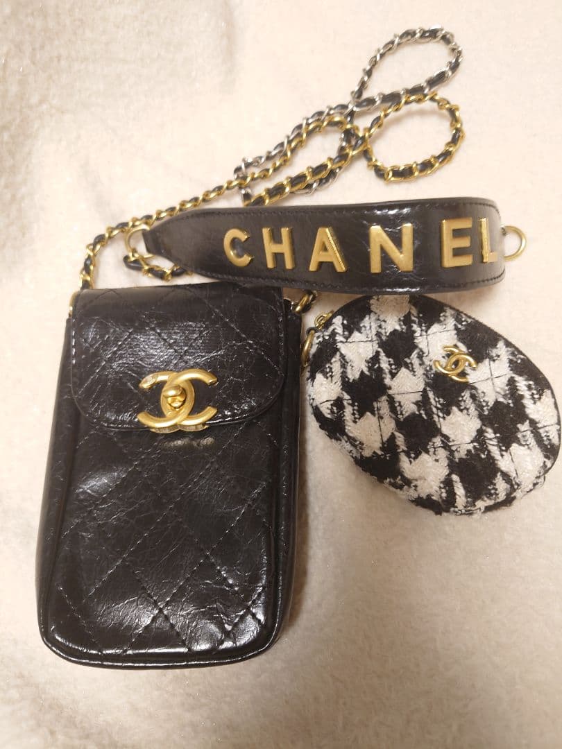 CHANEL ポーチ付きショルダー CHANEL - シャネル スモール ボックス チェーン ショルダー ポーチ