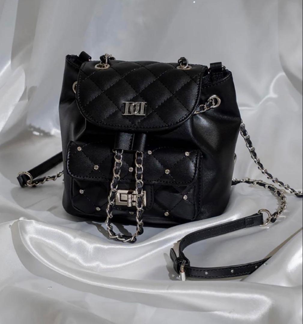 キルティングビジューミニリュック　ブラック　ダーリッチ　Darich　ラスト1点