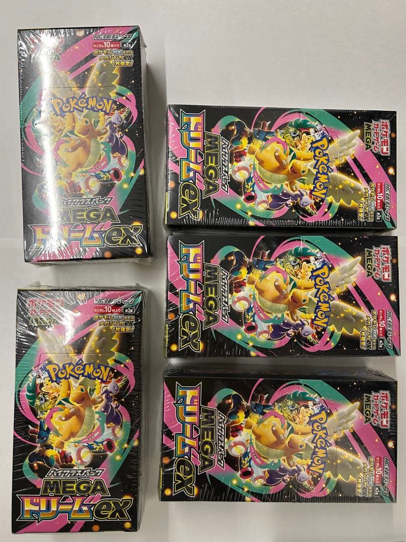ポケモンカード メガドリームex シュリンク付き5BOX