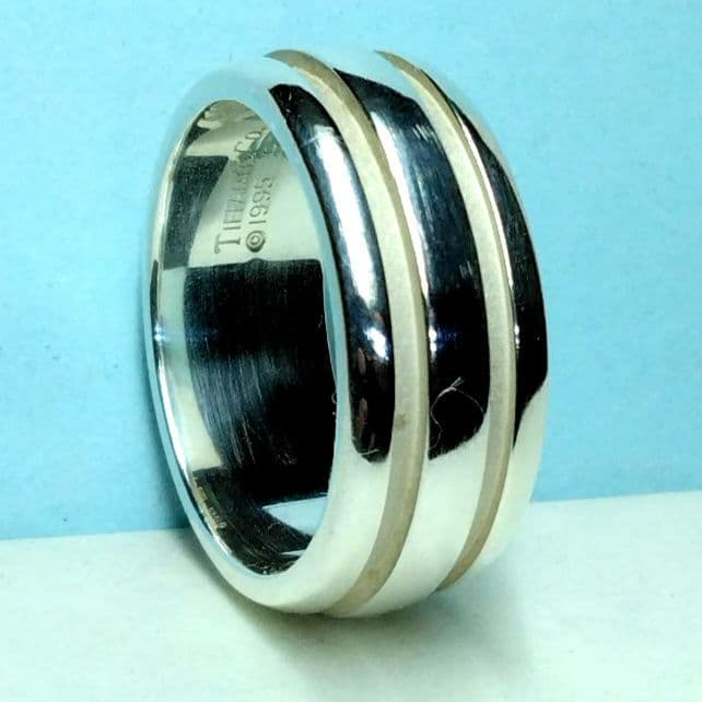 ティファニーグルーブドリング 22.5号　新品仕上げ　無傷未使用に近い