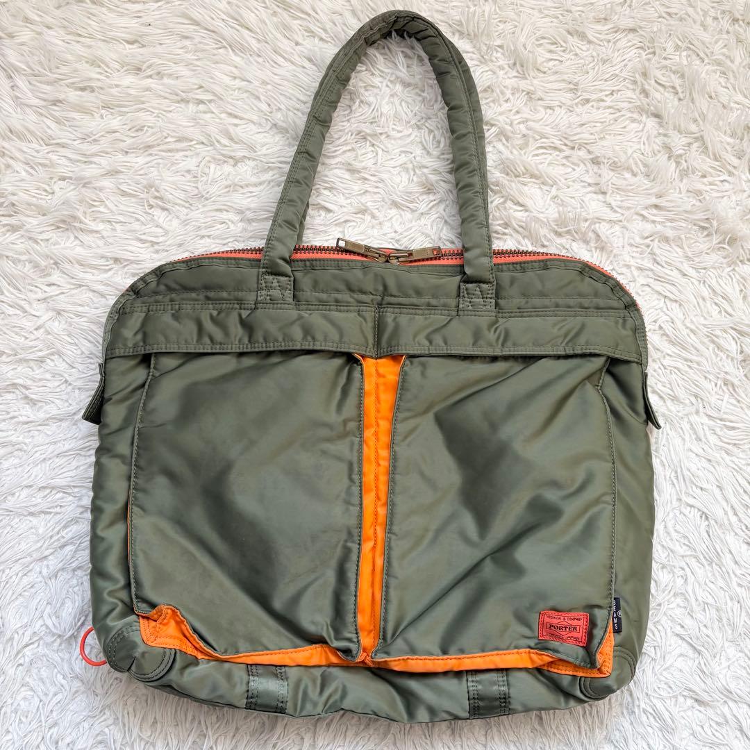 【別注】PORTER BEAMS 35周年コラボ トートバッグ タンカー