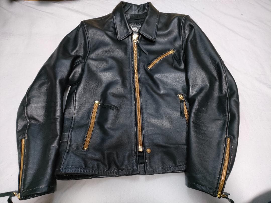 KADOYA　カドヤ　シングルラーダース　VNS-3 LLサイズ Giacca in pelle con colletto con giacca in pelle singola