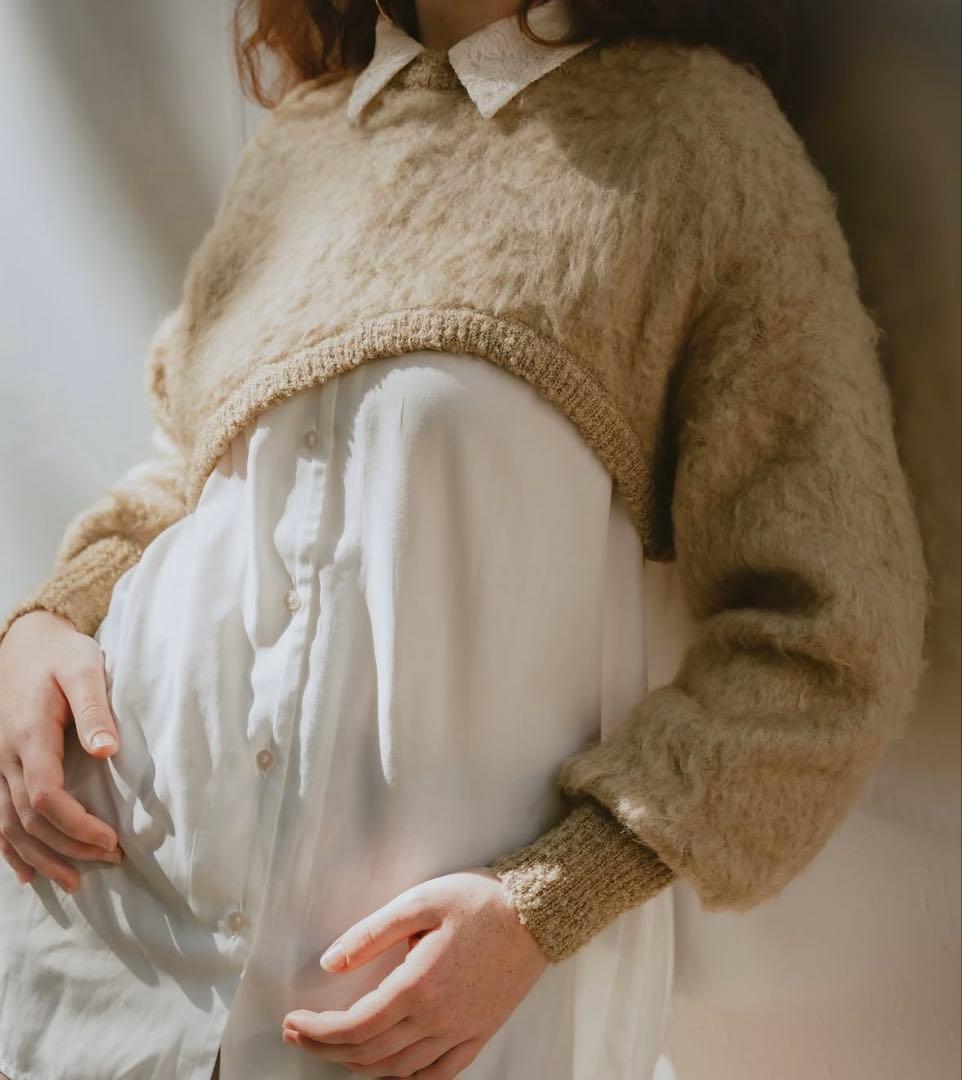 【Eaphi】FLUFFY WAVE KNIT