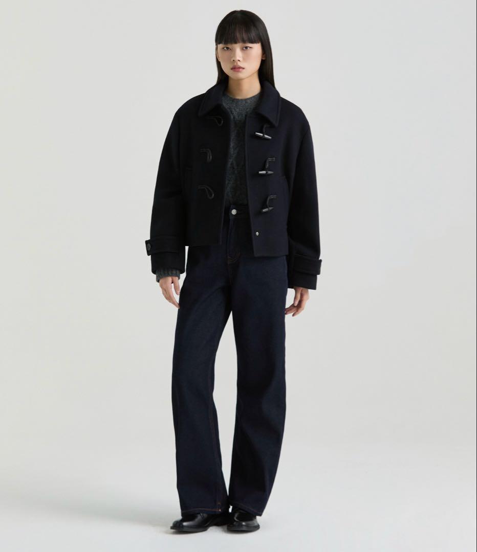 musinsa ムシンサ ダッフルコート xsサイズ ネイビー ショートコート