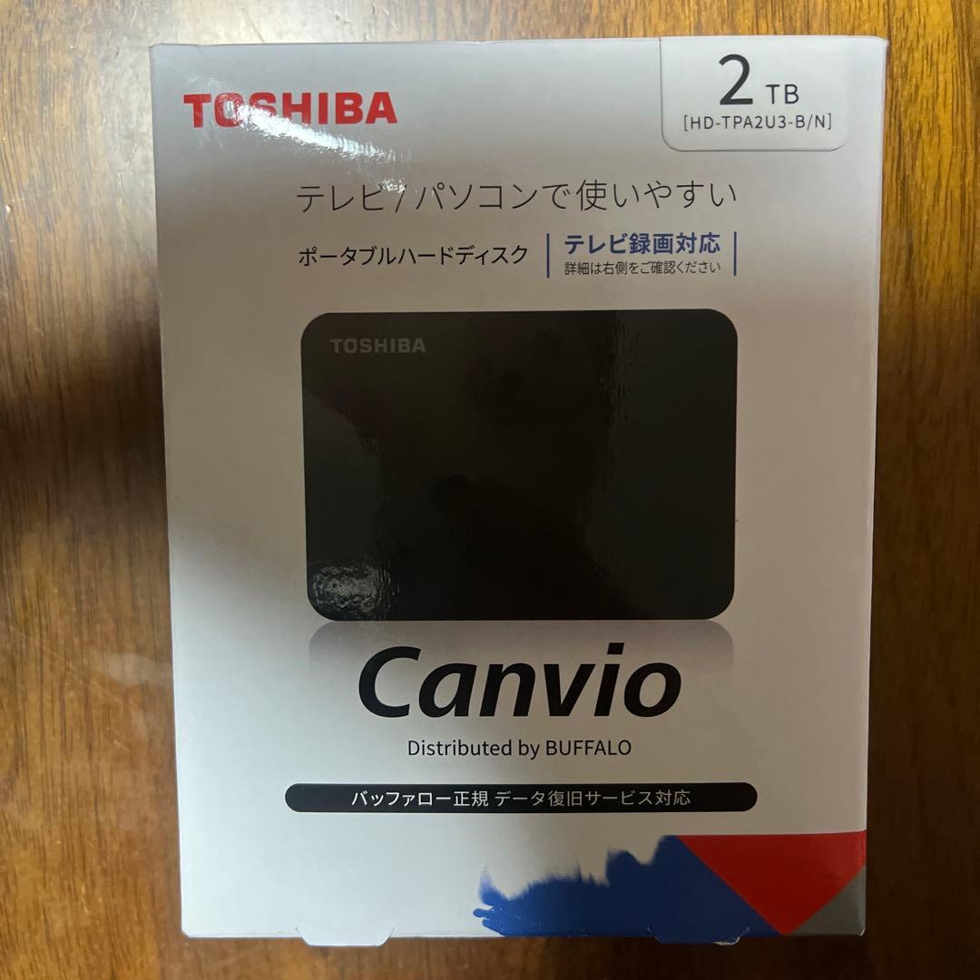 TOSHIBA Canvio 2TB ポータブルハードディスク