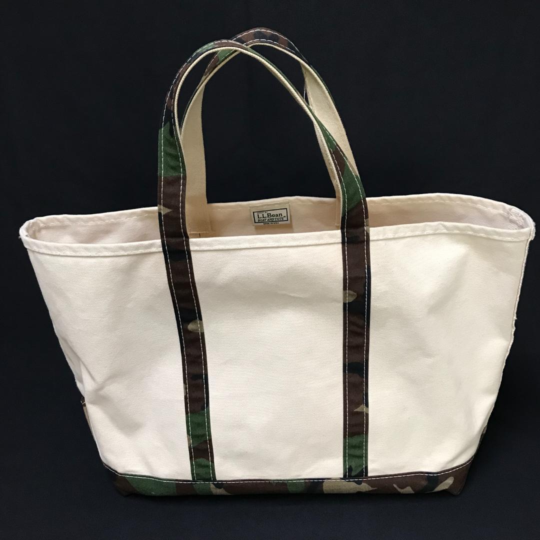 L.L.Bean BOAT AND TOTE BAG L グリーンカモ 迷彩