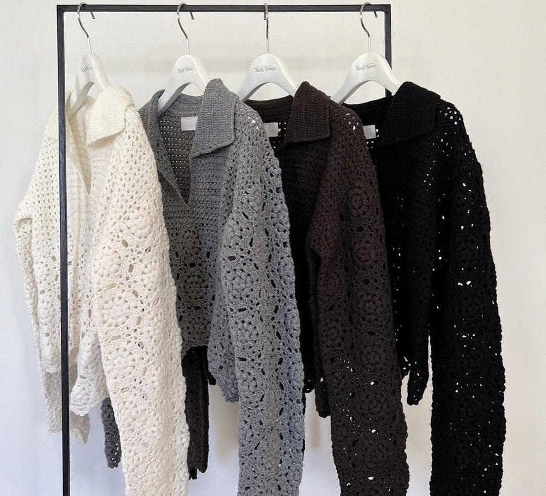 お値下げ・ロージーモンスター　flower crochet hand knit