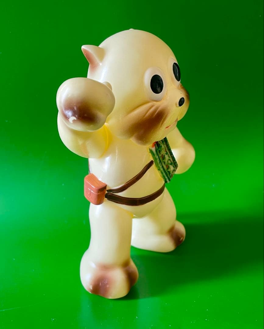 珍品】当時物 マルザン のらくろ ブル連隊長 ソフビ 1969年 田川水泡