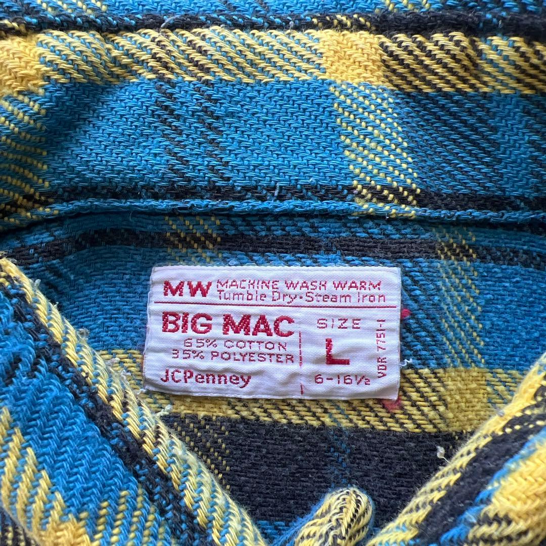 70s 60s BIGMAC ネルシャツ 好配色 WINTER KING