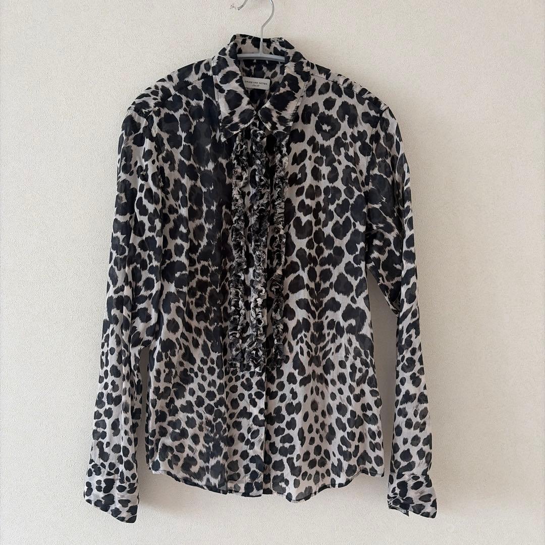 DRIES VAN NOTEN ヒョウ柄シャツ 38
