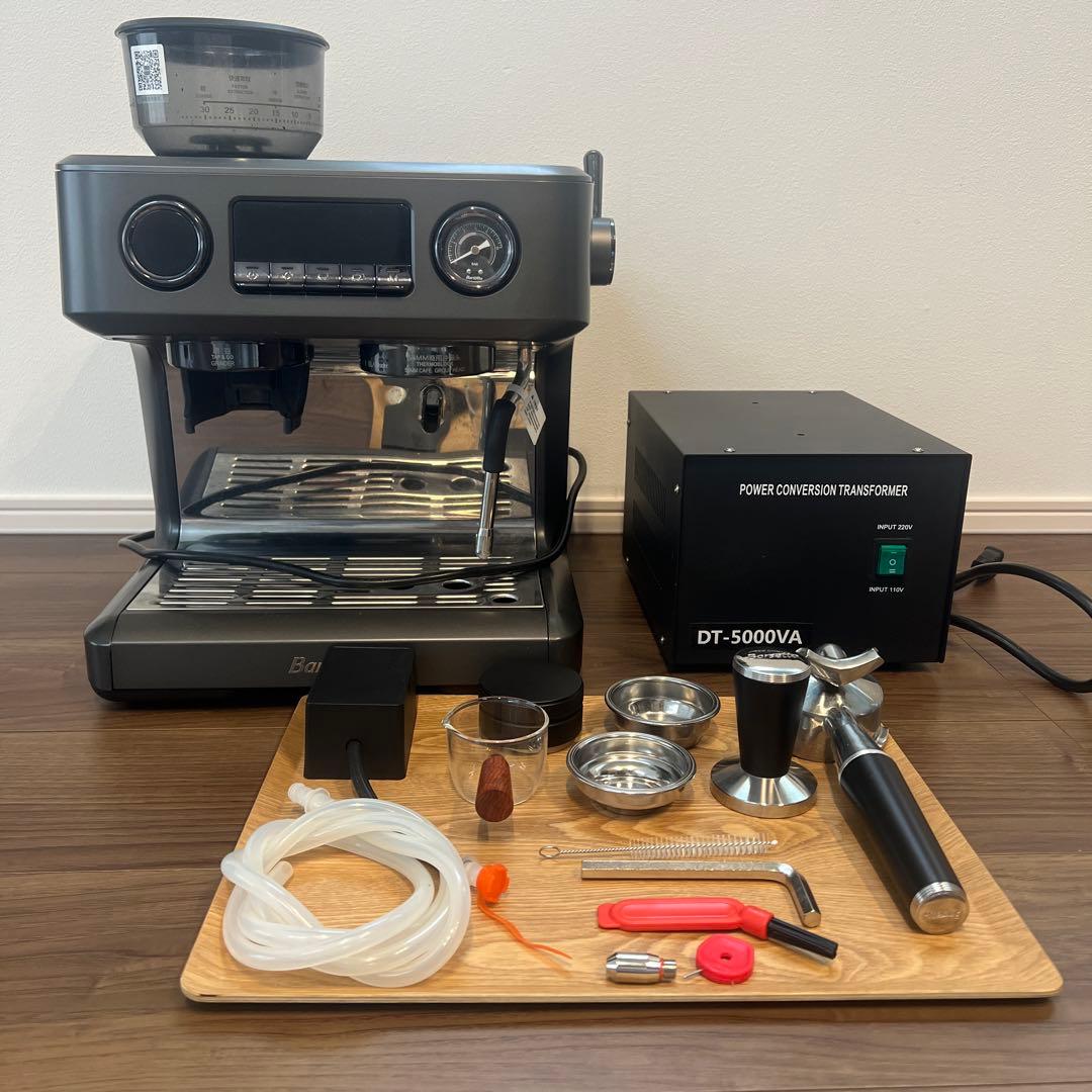 【値下げ】Barsetto BAE-V1 エスプレッソマシン半自動＋専用変圧器