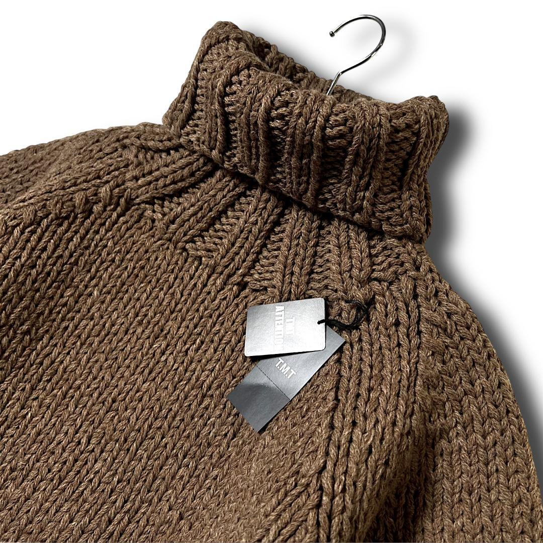 TMT 定価49500円 M タートルネック ニット セーター ウール100