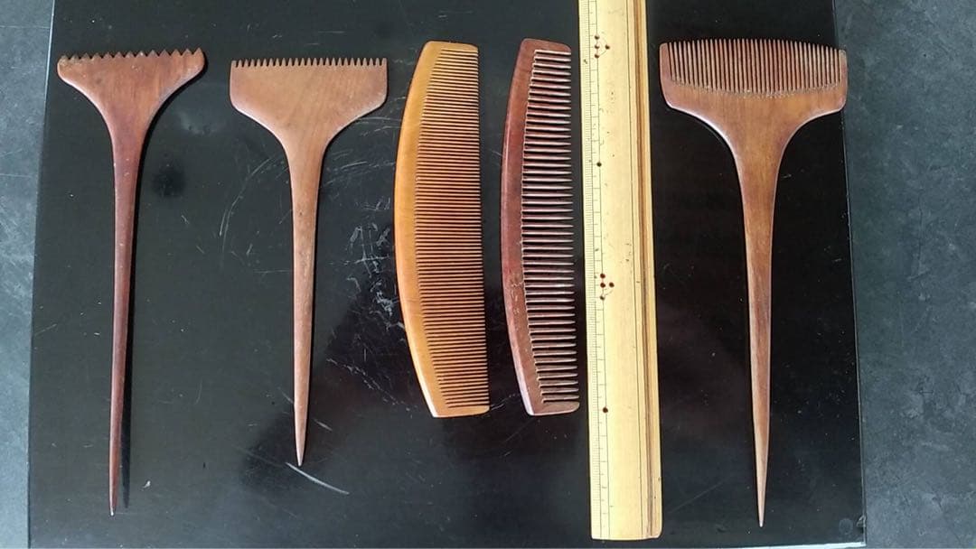 つげ櫛　5本セット　櫛　日本髪　和装　小物　柘植櫛