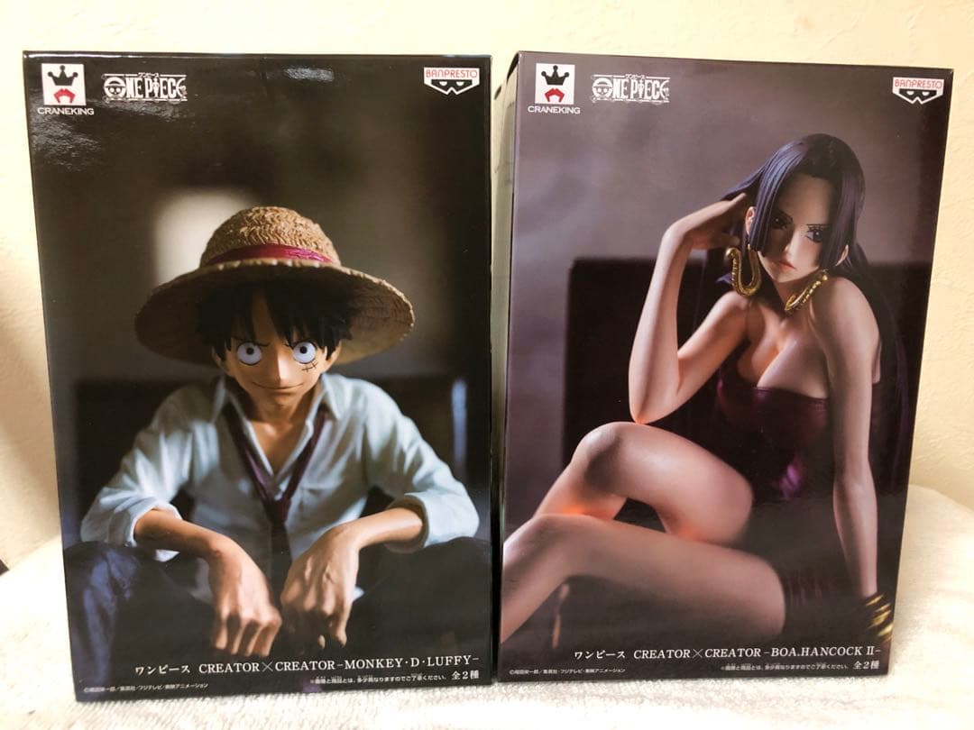 [新品未開封品]ワンピース ルフィ & ハンコック 造形師X写真家2体セット